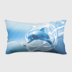Подушка-антистресс Дельфин в лазурном океане, цвет: 3D-принт