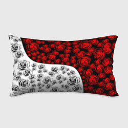 Подушка-антистресс РОЗЫ Красный Волна, цвет: 3D-принт