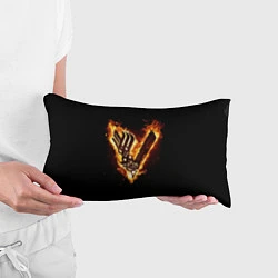 Подушка-антистресс Викинги: Вальхалла, логотип, цвет: 3D-принт — фото 2