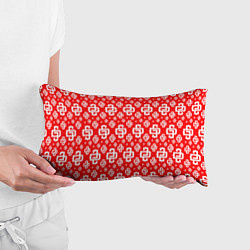Подушка-антистресс Red Pattern Dope Camo Dope Street Market Спина, цвет: 3D-принт — фото 2