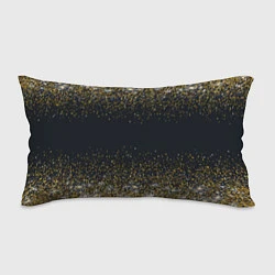 Подушка-антистресс Золотые блестки на темном фоне Сияющий глиттер, бл, цвет: 3D-принт