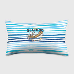 Подушка-антистресс Морская еда Кальмар, цвет: 3D-принт