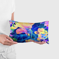 Подушка-антистресс Цветочный красочный паттерн, цвет: 3D-принт — фото 2