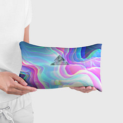 Подушка-антистресс Размытые волны Микеланджело, цвет: 3D-принт — фото 2
