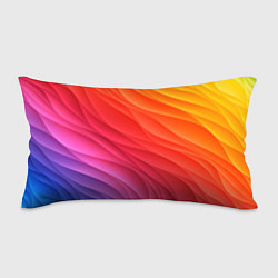 Подушка-антистресс Разноцветные цифровые волны, цвет: 3D-принт