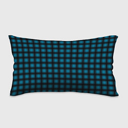 Подушка-антистресс Black and blue plaid, цвет: 3D-принт