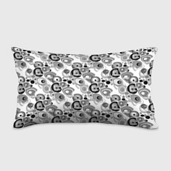 Подушка-антистресс Black and white sport pattern, цвет: 3D-принт