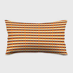 Подушка-антистресс Треугольники на оранжевом фоне