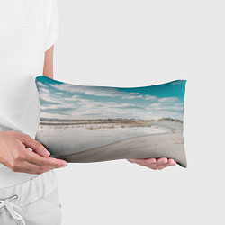 Подушка-антистресс Песочный пляж и водоём - Белый, цвет: 3D-принт — фото 2