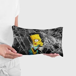 Подушка-антистресс Барт Симпсон разбил из рогатки стекло, цвет: 3D-принт — фото 2
