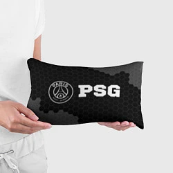 Подушка-антистресс PSG sport на темном фоне: надпись и символ, цвет: 3D-принт — фото 2
