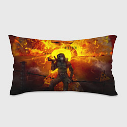Подушка-антистресс STALKER На Фоне Горящего Знака Радиации, цвет: 3D-принт