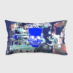 Подушка-антистресс Синий череп Барта Симпсона, цвет: 3D-принт