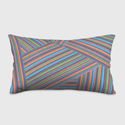 Подушка-антистресс Яркие, хаотично расположенные полосы, цвет: 3D-принт
