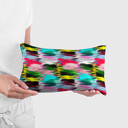 Подушка-антистресс Абстрактный многоцветный неоновый узор, цвет: 3D-принт — фото 2
