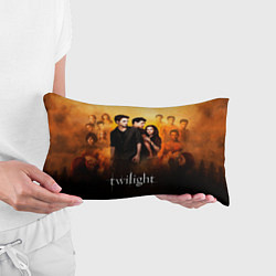 Подушка-антистресс Сумерки сага бежевый и черный фон, цвет: 3D-принт — фото 2