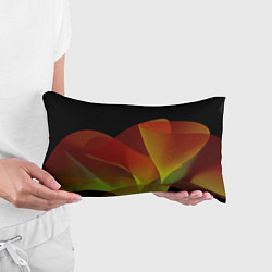 Подушка-антистресс Абстрактная ассиметричная оранжевая волна, цвет: 3D-принт — фото 2