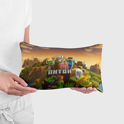 Подушка-антистресс Антон Minecraft, цвет: 3D-принт — фото 2