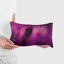 Подушка-антистресс Розово-фиолетовый абстрактный фон и краски, цвет: 3D-принт — фото 2