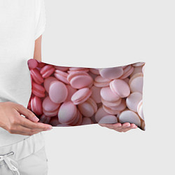 Подушка-антистресс Красные и розовые кексы, цвет: 3D-принт — фото 2