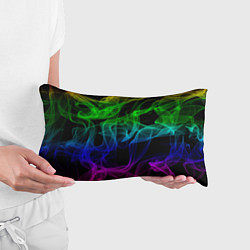 Подушка-антистресс Разноцветный неоновый дым, цвет: 3D-принт — фото 2