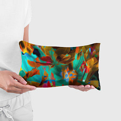 Подушка-антистресс Растительная абстрактная композиция, цвет: 3D-принт — фото 2