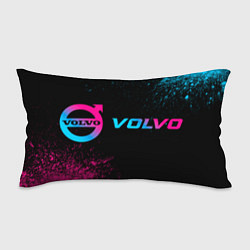 Подушка-антистресс Volvo - neon gradient: надпись и символ, цвет: 3D-принт