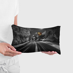 Подушка-антистресс Порше - зимняя дорога, цвет: 3D-принт — фото 2