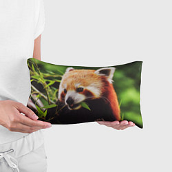 Подушка-антистресс Красная милая панда, цвет: 3D-принт — фото 2