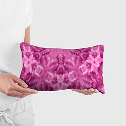 Подушка-антистресс Яркий малиново-розовый геометрический узор, цвет: 3D-принт — фото 2
