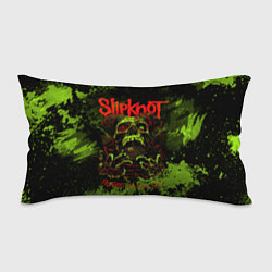 Подушка-антистресс Slipknot green череп, цвет: 3D-принт