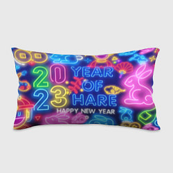 Подушка-антистресс Happy New Year Neon 2023, цвет: 3D-принт