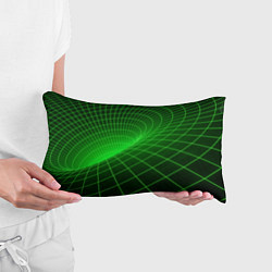 Подушка-антистресс Зелёная неоновая чёрная дыра, цвет: 3D-принт — фото 2