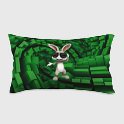 Подушка-антистресс Прикольный заяц в тёмных очках, цвет: 3D-принт