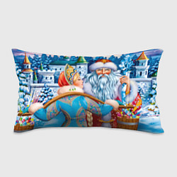 Подушка-антистресс Дед Мороз со Снегуркой, цвет: 3D-принт