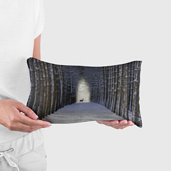 Подушка-антистресс Олень в зимнем лесу, цвет: 3D-принт — фото 2