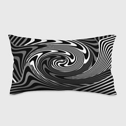 Подушка-антистресс Black and white abstract pattern, цвет: 3D-принт