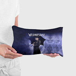 Подушка-антистресс Уэнсдэй Аддамс с зонтиком, цвет: 3D-принт — фото 2
