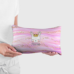Подушка-антистресс Принцесса зайка с короной, цвет: 3D-принт — фото 2