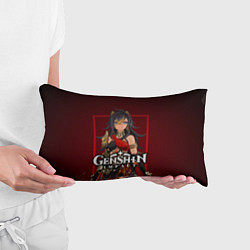 Подушка-антистресс Дэхья и огонь Персонаж Genshin Impact, цвет: 3D-принт — фото 2