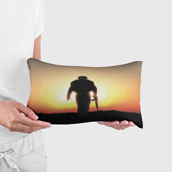 Подушка-антистресс Солдат на закате, цвет: 3D-принт — фото 2
