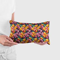 Подушка-антистресс Роскошные тюльпаны, цвет: 3D-принт — фото 2