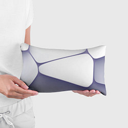 Подушка-антистресс Абстрактный белый и фиолетовый паттерн, цвет: 3D-принт — фото 2