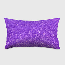 Подушка-антистресс Абстрактные фиолетовые волны воды, цвет: 3D-принт