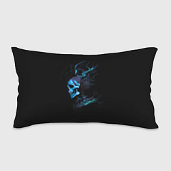 Подушка-антистресс Blue skeleton with horns, цвет: 3D-принт