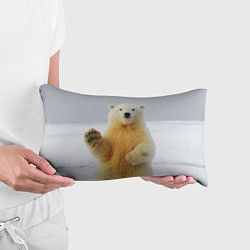 Подушка-антистресс Белый медведь приветствует, цвет: 3D-принт — фото 2