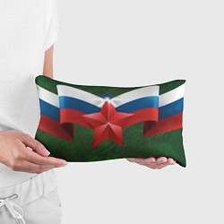 Подушка-антистресс Звезда на фоне флага, цвет: 3D-принт — фото 2