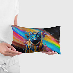 Подушка-антистресс Кот в космическом скафандре - нейросеть, цвет: 3D-принт — фото 2