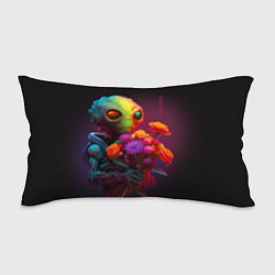 Подушка-антистресс Инопланетянин с цветами, цвет: 3D-принт