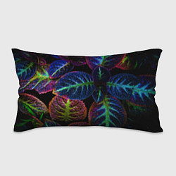 Подушка-антистресс Неоновые листья растений, цвет: 3D-принт